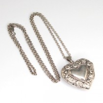 colier cu pandant " Locket Heart " - argint - Franta