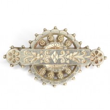 delicata brosa victoriana - argint si bronz - cca 1870 Marea Britanie delicata brosa victoriana - argint si bronz - cca 1870 Marea Britanie