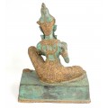 veche statueta Rattanakosin " Buddha ". bronz patinat. Thailanda. cca 1920