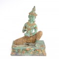 veche statueta Rattanakosin " Buddha ". bronz patinat. Thailanda. cca 1920