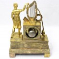 Ceas de semineu Empire - Greek Revival - bronz dore cca 1830 Franta