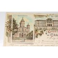 carte poștală 1899 - Salutări din Craiova - circulată internațional