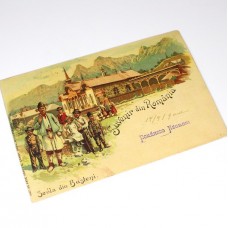 carte poștală - anul 1900 - Bușteni - Suvenir din România - necirculată carte poștală - anul 1900 - Bușteni - Suvenir din România - necirculată