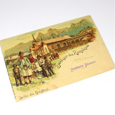 carte poștală - anul 1900 - Bușteni - Suvenir din România - necirculată