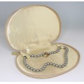 superb colier de perle tahitiene - inchidere din argint vermeil - Franta