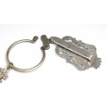 Accesoriu cu porte-monnaie chatelaine din argint - Austro-Ungaria cca 1870