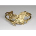 bratara Art Nouveau " Cormoran " - bronz doré - Franta cca 1900