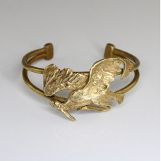 bratara Art Nouveau " Cormoran " - bronz doré - Franta cca 1900 bratara Art Nouveau " Cormoran " - bronz doré - Franta cca 1900