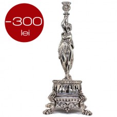 sfesnic monumental Louis XV - bronz argintat - cca 1870 Franta sfesnic monumental Louis XV - bronz argintat - cca 1870 Franta