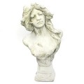 statuie decorativa - bust Art Nouveau - sculptura in béton - Franta cca 1900