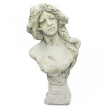 statuie decorativa - bust Art Nouveau - sculptura in béton - Franta cca 1900