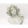 statuie decorativa - bust Art Nouveau - sculptura in béton - Franta cca 1900