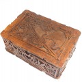 cutie Art Nouveau, pentru ceai - lemn de sapelli - cca 1900 Franta
