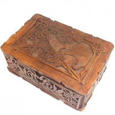 cutie Art Nouveau, pentru ceai - lemn de sapelli - cca 1900 Franta cutie Art Nouveau, pentru ceai - lemn de sapelli - cca 1900 Franta