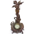 ceas de semineu Art Nouveau - cca 1900 - atelier Marti Fritz - Franta