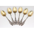 splendid set de lingurite Art Nouveau - pentru desert - argint - cca 1910 Franta