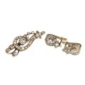 set bijuterii victoriene - brosa & cercei - aur si diamante 1.7 ctw -  cca 1850 Marea Britanie