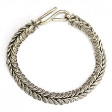 veche bratara etnica balineza - alama si alpaca smaltuita - Indonezia veche bratara etnica balineza - alama si alpaca smaltuita - Indonezia