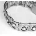 ceas ART DECO. argint sterling. David Sutton & Sons. London. swiss made 17 jewels
