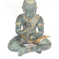 veche statueta hindu-budista " Krishna " - bronz patinat - Rattanakosin cca 1920