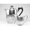 set edwardian pentru servirea cafelei - cafetiera si letiera - atelier Kirby Beard & Co cca 1910