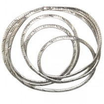 elegant colier modernist - multi strand - argint - Finlanda