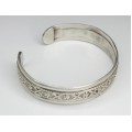 veche bratara "cuff " egipteana - manufactura in argint . cca 1950