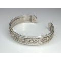 veche bratara "cuff " egipteana - manufactura in argint . cca 1950