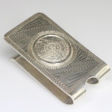 clips din argint, pentru bancnote - Azteca - Mexic anii'70 clips din argint, pentru bancnote - Azteca - Mexic anii'70
