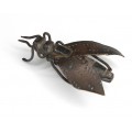 okimono japonez din bronz - Cicada - Meiji - cca 1900