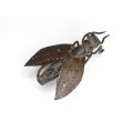 okimono japonez din bronz - Cicada - Meiji - cca 1900