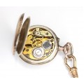 ceas de buzunar - de dama - Art Nouveau - argint si double - cca 1910 Germania
