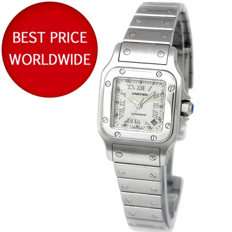 ceas de dama Cartier Santos de Galbee - Automatic -Stainless Steel - W20044D6