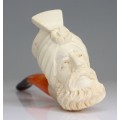 pipa meerschaum " Padishah " - nefolosita - atelier turcesc - anii '40