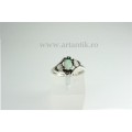 RAR: inel OPAL AUSTRALIAN. art nouveau. Statele Unite. argint sterling