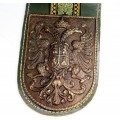 inedita scrumiera pentru cotiera  - heraldica Austro-Ungaria - anii '50