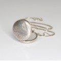 colier cu pandant Locket - Victorian Revival - argint - Marea Britanie
