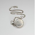 colier cu pandant Locket - Victorian Revival - argint - Marea Britanie