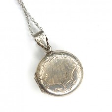 colier cu pandant locket - Victorian Revival - argint - Marea Britanie colier cu pandant locket - Victorian Revival - argint - Marea Britanie