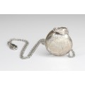 colier cu pandant locket - Victorian Revival - argint - Marea Britanie