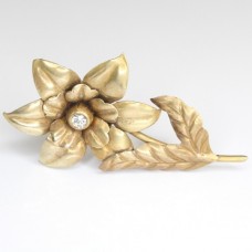 veche brosa florala - metaloplastie in alama - cca 1900 Franta veche brosa florala - metaloplastie in alama - cca 1900 Franta