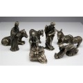 Nastere Mantuitorului. set miniaturi religioase. bronz eloxat