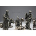 Nastere Mantuitorului. set miniaturi religioase. bronz eloxat