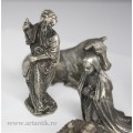 Nastere Mantuitorului. set miniaturi religioase. bronz eloxat