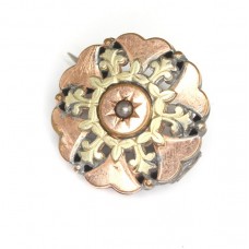 delicata brosa victoriana - rolled gold - cca 1860 Marea Britanie delicata brosa victoriana - rolled gold - cca 1860 Marea Britanie