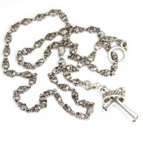 colier Skull Rosary  - argint - Marea Britanie