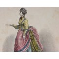 gravura Paris Fashion - anii 1860 - Englishwoman's Domestic Magazine