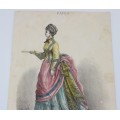 gravura Paris Fashion - anii 1860 - Englishwoman's Domestic Magazine