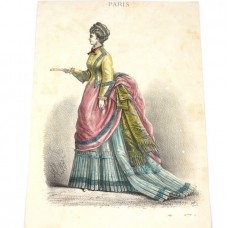 gravura Paris Fashion - anii 1860 - Englishwoman's Domestic Magazine gravura Paris Fashion - anii 1860 - Englishwoman's Domestic Magazine