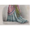 gravura Paris Fashion - anii 1860 - Englishwoman's Domestic Magazine